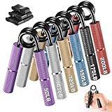 Hozzen Handtrainer Fingertrainer, Griffkraft Trainer Trainingsset - 6er-Pack (50/100/125/150/175/200LB) Handgelenk Trainer, Hochbelastbares Handgriff für Muskelaufbau und Hand-Rehabilitationsübungen