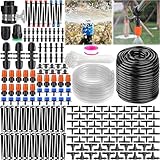 Frasheng 265 Stück Bewässerungssystem, 40M + 6M Bewässerungssets Micro Automatische Bewässerung Kit Gewächshaus, Tröpfchenbewässerung Bewässerungssystem Garten Gewächshaus Pflanzen