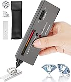 XUBX Tragbare Diamant Tester, hohe Genauigkeit, Professioneller Juwelier für Anfänger und Experten Selector, Diamantprüfer für Diamant, Saphir, Rubin, Kristall,Juwelier-Tester, 9V-batterie.