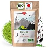 ORIGEENS Japanischer Bio Matcha Tee - Blend Shizuoka und Kagoshima - Bio Matcha Pulver - 80g-Beutel - Matcha Tee