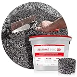 Schicker Mineral – EASYPHALT PRO® Kaltasphalt 25kg im wiederverschließbaren Eimer – Gebrauchsfertiger Reparaturasphalt mit Körnung 0-4mm – Kaltbitumen zur Beseitigung von Rissen & Fahrbahnschäden