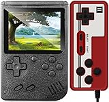 Retoo Retro Spielkonsole Mini Handheld Videospielkonsole, Tragbare Analogue Konsole mit 400 Klassischen Video Spielen Arcade Console für Kinder und Erwachsene Sankt Nikolaus Grau