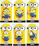 Play by Play Minions Rise of Gru Minions Plüschtier Premium Kuscheltier Neu Auswahl Bob, Otto, Kevin, Stuart, Dave mit PVC Augen Original Lizenz (Keychain 1 Stück zufällige Design)