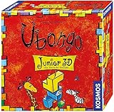 KOSMOS 697747 Ubongo 3-D Junior, Der tierische Bauspaß, rasantes Kinderspiel ab 5 Jahren, mit 3D-Bausteinen, Brettspiel, Familienspiel, fördert Konzentration und logisches Denken