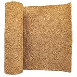 SUNYAY Kokosmatte 100% Bio 40x100 cm, Coco Liner Mulch für Pflanzen, Unkrautbekämpfung Stoffmatte, Kokos Teppich für Tiere, Braun