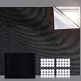 Ainiv Fenster Verdunklungsstoff, Dachfenster verdunkelung Sonnenschutz, 100% Dachfenster Verdunkelung, Tragbare Reise Verdunkelungsrollo mit 30 Paare Nano-Klebebänder, Cut to Any Size (200x145CM)