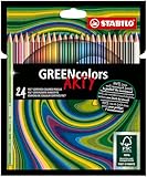 STABILO - Umweltfreundlicher Buntstift - GREENcolors - ARTY - 24er Pack - mit 24 verschiedenen Farben
