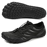ziitop Barfußschuhe Herren Wasserschuhe Damen Barfußschuhe Damen Wasserschuhe Herren Aquaschuhe Strandschuhe Schnell Trocknen Surfschuhe Schwimmschuhe für Beach Pool Surfen Yoga(Schwarz 42EU)