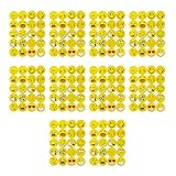 Oblique Unique® 200 x Smiley Face Sticker I Verschiedene Stimmungen I 200 x Ø 2cm I Dekoration I Kinder Geburtstag