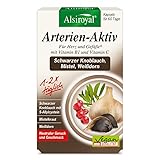 Alsiroyal Schwarzer Knoblauch (60 Kapseln) mit S-Allylcystein – 22.500mg pro Tagesdosis von 2 Kapseln (45:1 Extrakt) – Mistel & Weißdorn, Vitamin B1 & Vitamin C – Vegan & ohne künstliche Zusatzstoffe