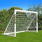 FORZA Fußballtor mit einem Klicksystem – das Fußball-Tor kann das ganze Jahr über bei jedem Wetter draußen Lassen Stehen | Fussballtore für Garten | Fussballtor Kinder (1,8m x 1,2m)