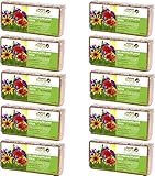 KOKOSFLORA 90L Kokoserde Ziegel 10 x 650g - Natürlich &Torffrei kokosfasern für Pflanzen Ideal für Innen und Außen - Topfpflanzen, Zimmerpflanzen, Balkonkästen, Gartenbeete.