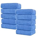 10 Stück Microfasertuch Autopflege Trockentuch, Auto Handpolierschwamm 11x7x4 cm