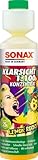 SONAX KlarSicht 1:100 Konzentrat Lemon Rocks (250 ml) Scheibenreiniger beseitigt sekundenschnell Insekten, Schmutz, Blend- & Schmierfilme | Art-Nr. 03701410
