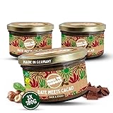 Muus to Chooze - Date meets Cacao Brotaufstrich 3x180g – Aufstrich Vegan, Bio & Zusatzstofffrei – Mit Dattelpaste, Kakao & blanchierten Haselnüssen – Geschmeidige Textur – Ideal als Snack & Topping