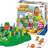 Ravensburger 21556 - Lotti Karotti, Brettspiel für Kinder ab 4 Jahren, Familienspiel für Kinder und Erwachsene, Klassiker für 2-4 Spieler