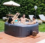 MSpa aufblasbarer Whirlpool OTIUM 2024 NEU M-OT062W | + Hydromassage | Indoor Outdoor Pool | XXL 6 Pers. | UVC OZON | bis 40°C | TÜV GS | 125 Luftdüsen