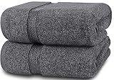 Utopia Towels - 2er-Pack Badetücher Set Premium 100% ringgesponnene Baumwolle 69 x 137 cm Handtücher, sehr saugfähig, weiches Gefühl Duschtücher (Grau)