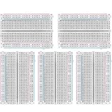 AZDelivery 5 x Mini Breadboard 400 Pin mit 4 Stromschienen kompatibel mit Arduino und Jumper Wire Kabeln