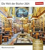 Die Welt der Bücher Postkartenkalender 2024. Von den schönsten Bibliotheken bis zum gemütlichen Lesesessel - ein Fotokalender für Bücherfreunde. 53 ... Wochenkalender mit 53 Literaturpostkarten