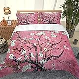 KBDQGX Bettwäsche 155X220Cm 3D Bunte Und Schöne Comics Druck Muster Microfaser Bettbezug Set Für Baby, 3 Teilig Weiche Flauschige Bettbezüge Mit Reißverschluss Und 2 Kopfkissenbezug 80X80Cm