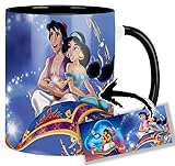 Aladdin Tasse Innen & Henkel Schwarz Keramikbecher Mug