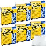 usy Bundle für Dallmann's Salbei Bonbons mit Vitamin C zuckerfrei 6er Pack (6x37g Packung) + usy Block