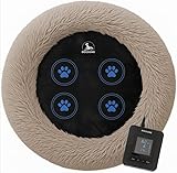DOGDOME Hundebett mit integrierter pulsierender Magnetfeldmatte (Sand, XL)