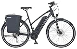 PROPHETE Esport Power Edition 28' Damen Trekking E-Bike – 250W AEG SportDrive, 180 km Reichweite,10-Gang, 100 Lux LED, Hydr. Scheibenbremsen, Federgabel, schwarz matt
