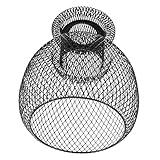 NUOBESTY Beleuchtungszubehör Diffusor Schatten dekorativ Pendellicht modern Lampenschirme leichte Abdeckung Lampenschirm aus Metall Ersatz-Pendelschirme Schmiedeeisen Black