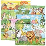 KONTONTY 6 Sätze Tierpuzzles Aus Papier Für Kleinkind Tiere Rätsel -Puzzle- Kinderspielzeug Kinderpuzzle Pädagogisches Puzzle