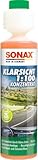 SONAX KlarSicht 1:100 Konzentrat (250 ml) hochkonzentrierter Reinigungszusatz für die Scheibenwaschanlage im Sommerbetrieb | Art-Nr. 03711410