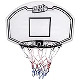 STREETSKILLER Basketballkorb mit 43 cm Durchmesser, Board, geflochtenem Basketballnetz und Wandhalterung, inklusive Montagezubehör. Für Kinder und Erwachsene, geeignet zur Innen- und Außenmontage