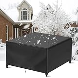 Gartenmöbel Abdeckung Wasserdicht 400x100x95cm/LxBxH Schutzhülle Gartenmöbel Groß,Garten Lounge Abdeckung,Wetterfest Rechteckig Schutzhülle für Gartentisch 420D Oxford Gewebe Abdeckplane Winterfest
