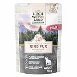 Wildes Land | Nassfutter für Katzen | Hühnerpüree für Kätzchen (mit Distelöl) | Tablett 12 x 100 g