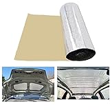 WANGZEYU DäMmmatte Auto 5/7/10mm Thick Aluminum Fiber Muffler Cotton Car Auto Indoor Hood Heat Sound Deadening Insulation Soundproof Dampening Mat Isolierung FüR Autos(5mmx100cmx100cm)