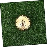 Toyvian 1Stück Kreativer Goldener Golf Trainingsball Strapazierfähige Übungsbälle für Indoor und Outdoor für Altersgruppen und Fähigkeiten