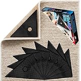Teppichunterlage selbsthaftend & waschbar - Antirutschmatte für Teppiche, wiederverwendbar, rückstandsfrei mit extra starker PU-Gel Haftung - 8 Stück Anti-Rutsch Pads aus hochwertigem Material