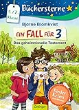 Ein Fall für 3. Das geheimnisvolle Testament: Büchersterne. 1./2. Klasse