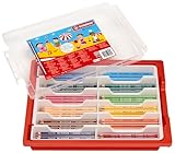 STABILO - Dreikant-Buntstift - Trio dick - 96er Box - mit 12 verschiedenen Farben