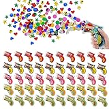 BDHYYM 50 Stück Konfettikanone,Konfetti Pistolen Set,Konfettikanone Hochzeit,Konfetti Shooter Party Popper Konfettibombe,für Karneval,Tischfeuerwerk Geburtstag,Hochzeit,Silvester,Partys,Jubiläum