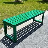 Gartenbank für den Außenbereich, strapazierfähig, wetterfest, Metall, 362,9 kg Kapazität, ideal für Park, Rasen, Terrasse, Hof, Schule
