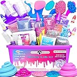 Original Stationery Einhorn-Schleim-Set Zum Selber Machen – Slime Set Ideal Geschenke für Mädchen - Für Glitzer-, Flausch, Wolken- und Schaumschleim Geschenkideen Kinder