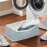 KDSya Schuhwaschbeutel Waschmaschine 2 Stück,Wiederverwendbar Reißverschluss Plüsch Schuhwaschbeutel,Laundry Shoe Bag,Multi Schutz für alle Schuharten und Größen