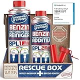 SYPRIN Original Benzin Reiniger und Additiv Bundle - Reinigung und Pflege der Injektoren sowie Ventilen - für Benzinmotoren - Motorsystemreiniger Set