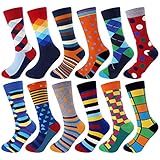 Jeasona Bunte Socken Herren 43-46 Lustige Socken Herren 43-46 Bunt Witzige Business Baumwolle Anzugsocken für Männer
