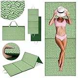 Domarex Faltbare Strandmatte 180x75x3 cm - Dicke Campingmatte mit Tragegriffen - Wasserabweisende Outdoor-Matte - bequem, tragbar - für Kiesstrand, Camping, Reise, Urlaub, Picknick - Alicante Geo