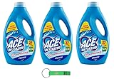 3x ACE Detersivo Lavatrice CLASSICO - Waschmaschine Flüssig Flüssigwaschmittel - Wirksam bei allen Arten von Flecken,27 Wäschen 1350ml + Beni Culinari Kostenloser Schlüsselanhänger