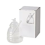 BOLTZE Vorratsglas Honey (Farbe Transparent, aus Glas, Höhe 14,5 cm, Ø 10 cm, Füllmenge 500 ml, Rund, mit Deckel, Handgearbeitet, Aufbewahrungsglas, Glasbehälter) 2054344