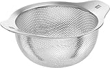 ZWILLING Table Küchen-Sieb, Ø 16 cm, Nudel-Sieb mit 2 Griffen, Spülmaschinengeeignet, 18/10 Edelstahl, Silber